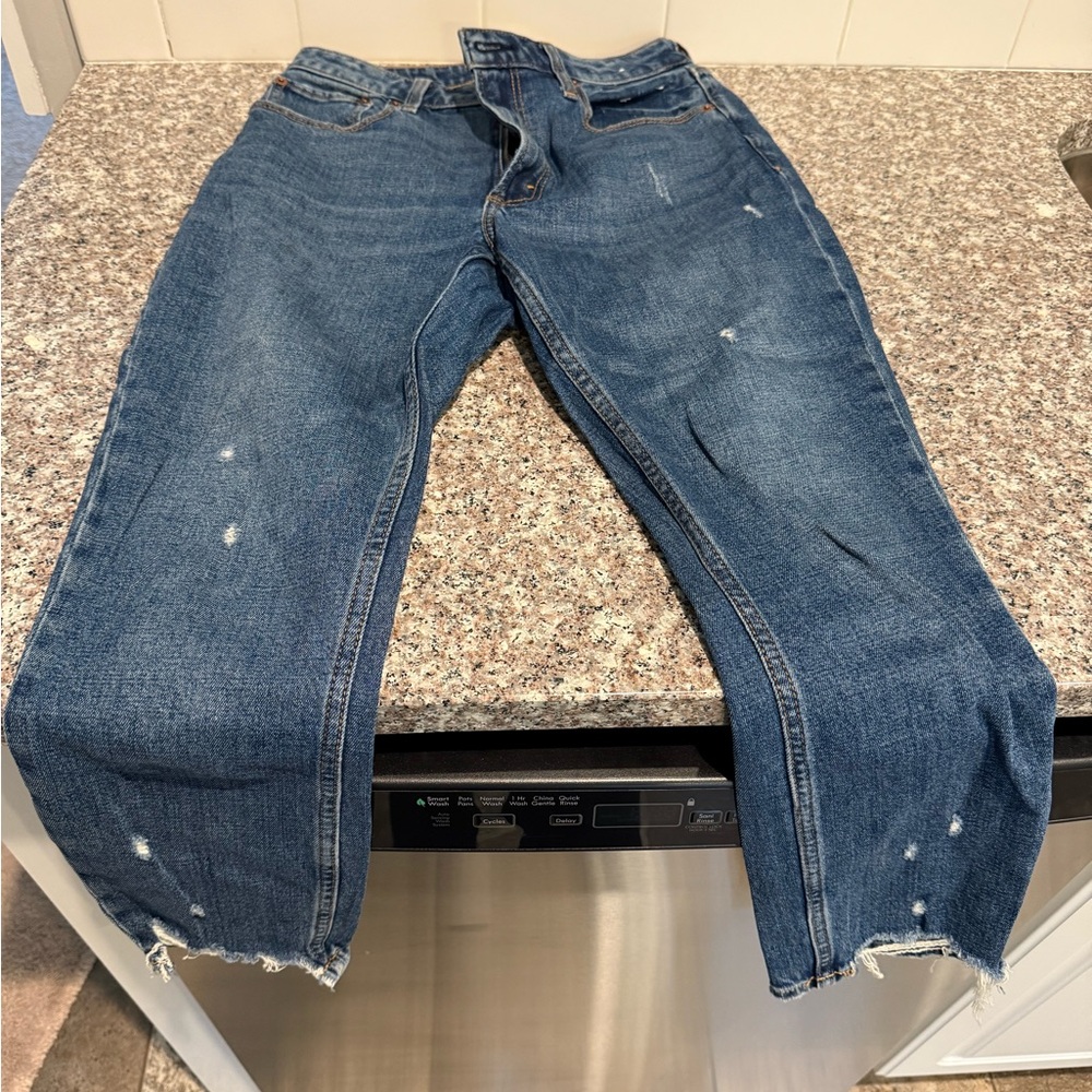 Abercrombie & Fitch Curve love the skinny high rise Dark Blue Jeans